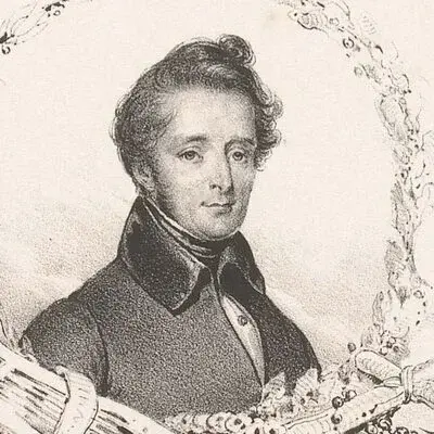 Portrait Alphonse De Lamartine, Poète, écrivain et homme politique français