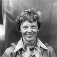 Portrait Amelia Earhart, Aviatrice américaine
