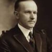 Portrait Calvin Coolidge, 30e président des etats-unis