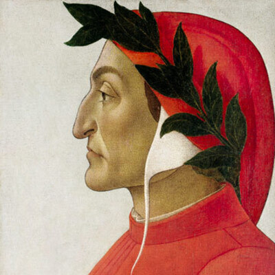 Portrait Dante Alighieri, Poète florentin