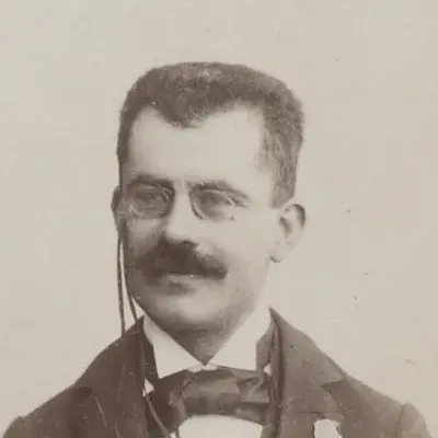 Portrait édouard De Perrodil, Écrivain, journaliste et voyageur à bicyclette