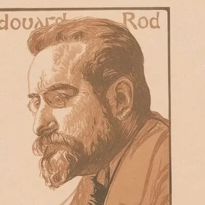 Portrait édouard Rod, Écrivain et critique littéraire suisse