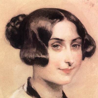 Portrait Elizabeth Barrett Browning, Poétesse britannique