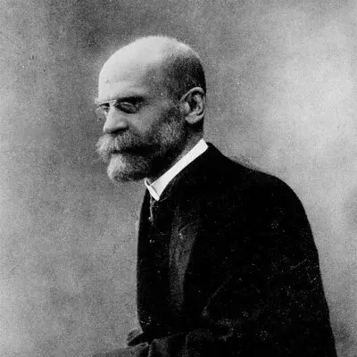 Portrait Émile Durkheim, Sociologue français