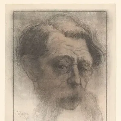 Portrait émile Verhaeren, Poète et critique d’art belge de langue française