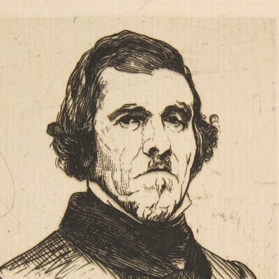 Portrait Eugène Delacroix, Peintre français