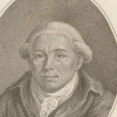 Portrait Georg Christoph Lichtenberg, Physicien et écrivain allemand