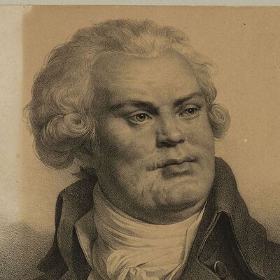 Portrait Georges Jacques Danton, Avocat et homme politique français