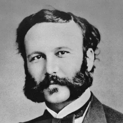 Portrait Henry Dunant, Humanitaire suisse et cofondateur de la croix-rouge