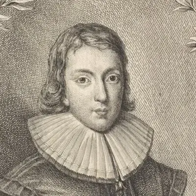 Portrait John Milton, Poète anglais