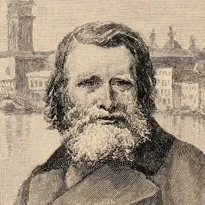 Portrait John Ruskin, Écrivain et critique d’art britannique