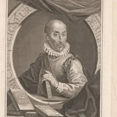 Portrait Michel De Montaigne, Écrivain et philosophe français