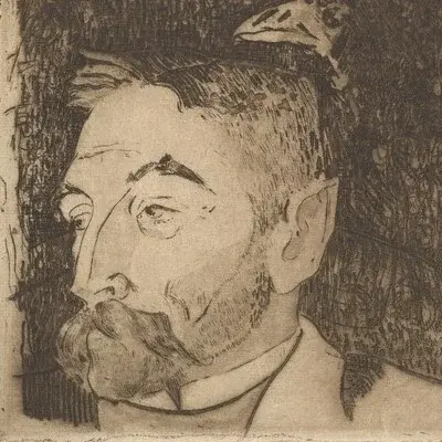 Portrait Stéphane Mallarmé, Poète et critique français
