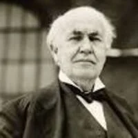 Portrait Thomas Edison, Inventeur américain